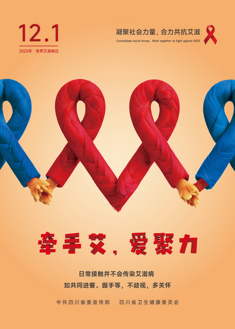 “預(yù)防艾滋病”宣傳海報