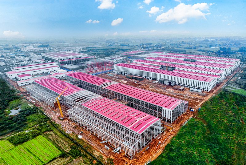 杉杉年產20萬噸鋰離子電池負極材料一體化基地項目正在加緊建設，目前（一期）已經點火投產，實現了“當年開工、當年投產”的目標。眉山日報全媒體記者 廖波 攝.jpg
