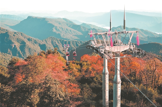四川洪雅：瓦屋山高山紅葉別樣美