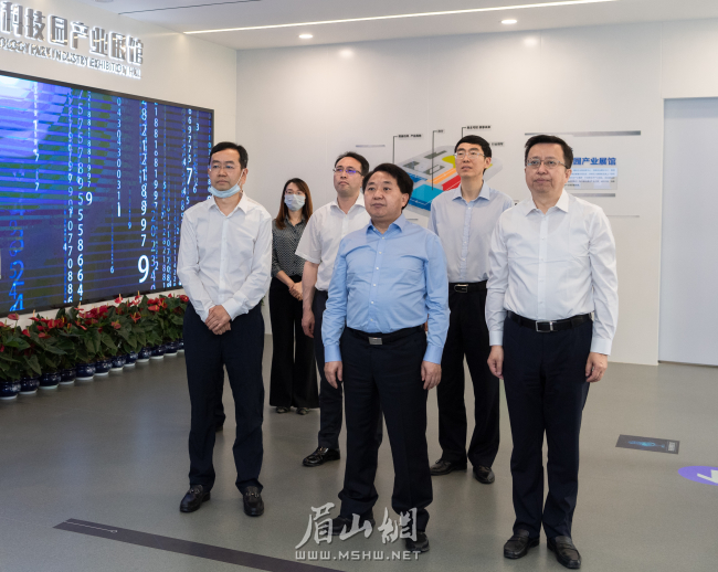 25日，羅文一行在聯想疊云創新科技園項目調研_記者 楊槐 攝 .jpg