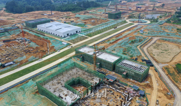 建設中的斑布健康竹產業園。