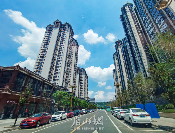 道路整潔，車輛規范停放入位。