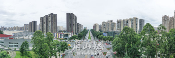 宜居宜業的眉山城區。