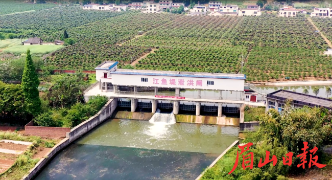濟堰江魚堤泄洪閘。