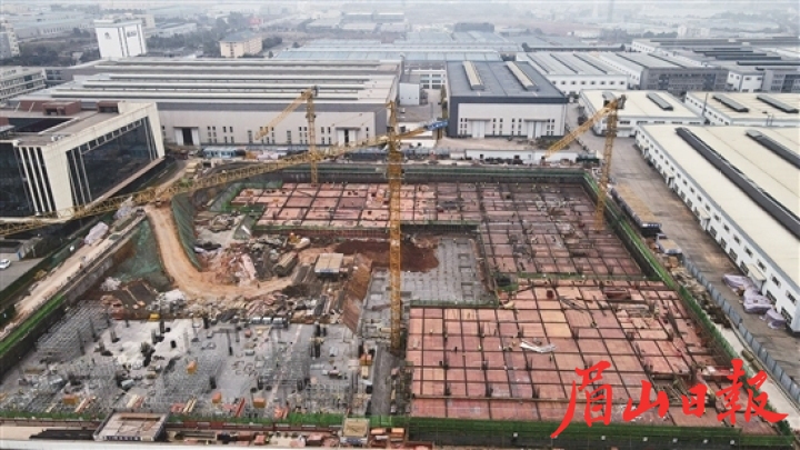 眉山天府新區智慧城市基礎設施建設項目全速推進。