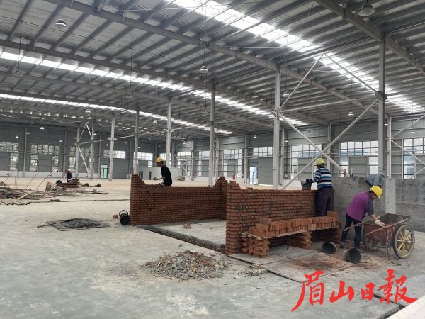 新建廠房正在進行內裝。