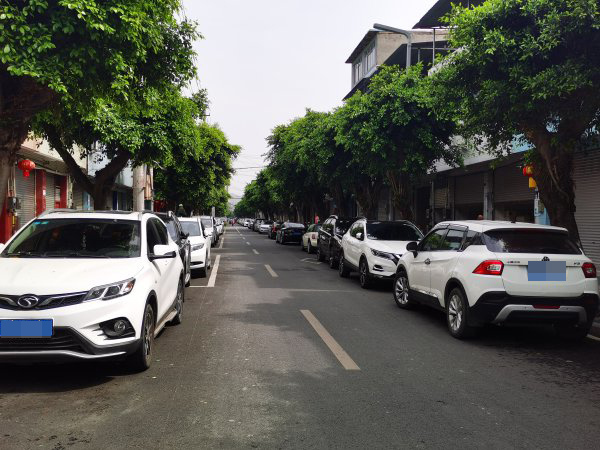  彭山區(qū)新南街下段，車輛違?，F(xiàn)象突出。